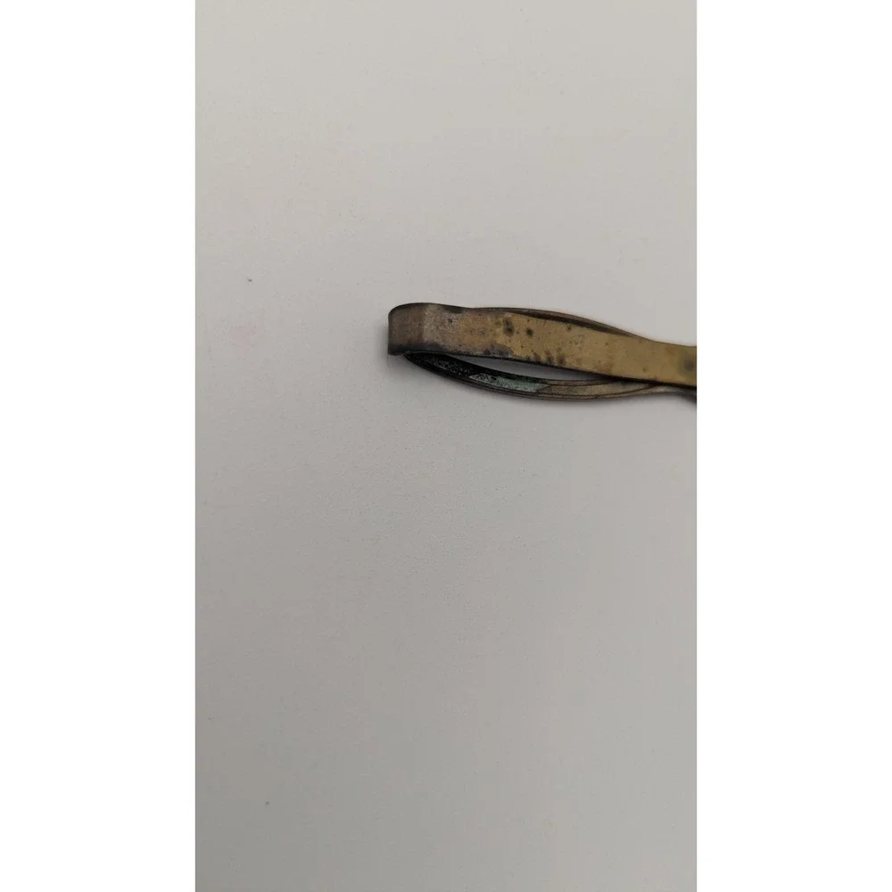 Vintage Brass Pliers Tie Clip Novelty Tool Shape Mens Accessory Industrial Style